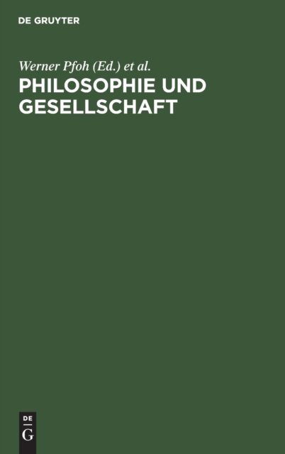 Philosophie Und Gesellschaft