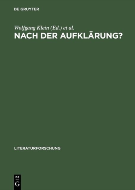 Nach der Aufklärung?