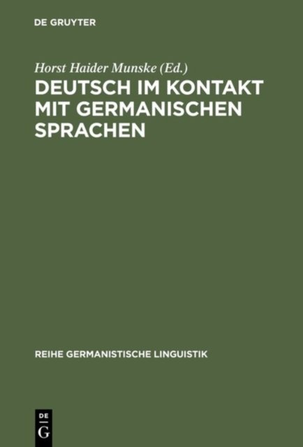 Deutsch Im Kontakt Mit Germanischen Sprachen