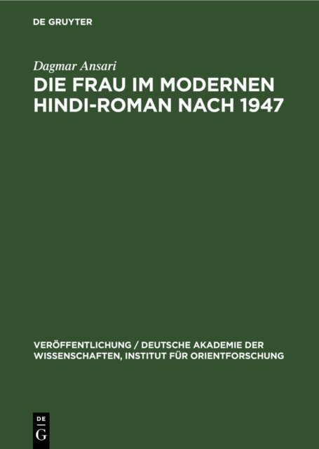 Frau im Modernen Hindi-Roman nach 1947