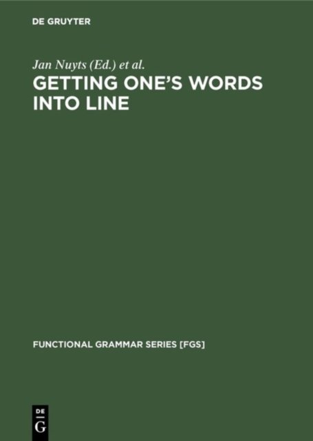 Getting One''s Words into Line