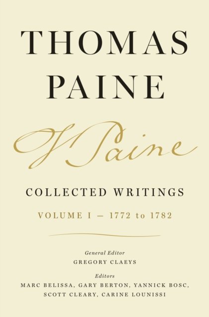 Thomas Paine Collected Writings, Volume 1