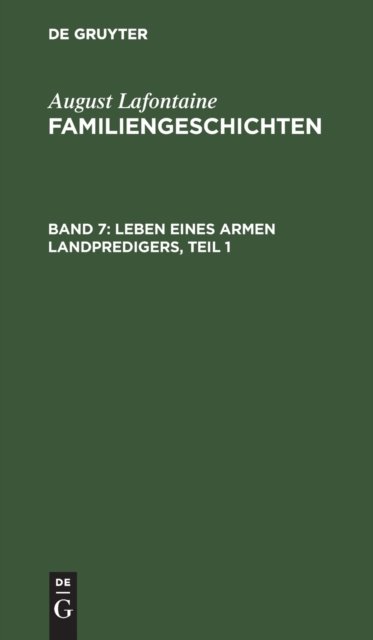 Leben Eines Armen Landpredigers, Teil 1
