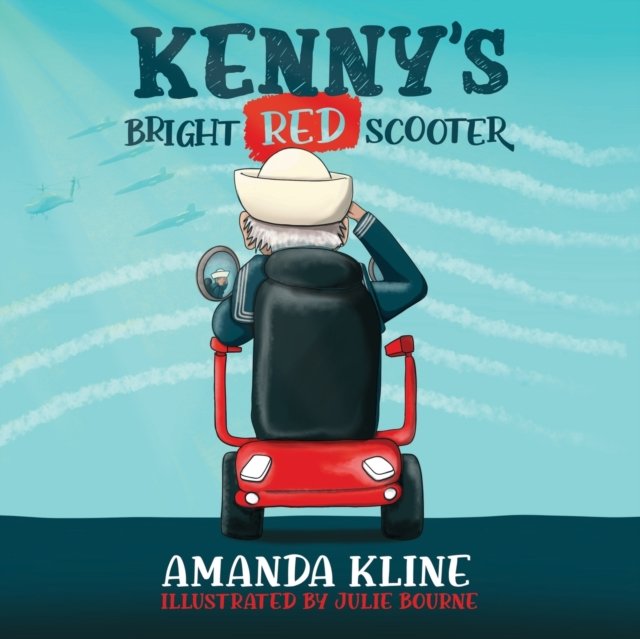 Kenny?s Bright Red Scooter