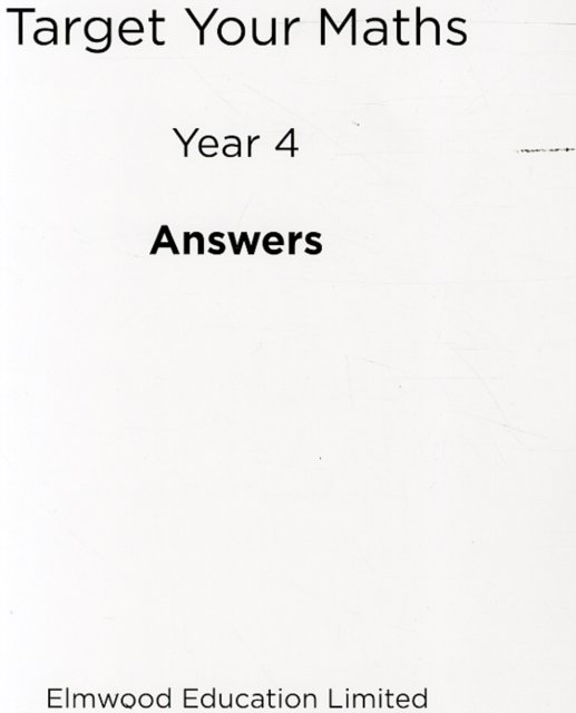 Target Your Maths Year 4 Answer Book