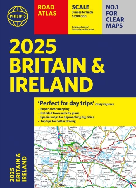 2025 Philip''s Road Atlas Britain and Ireland
