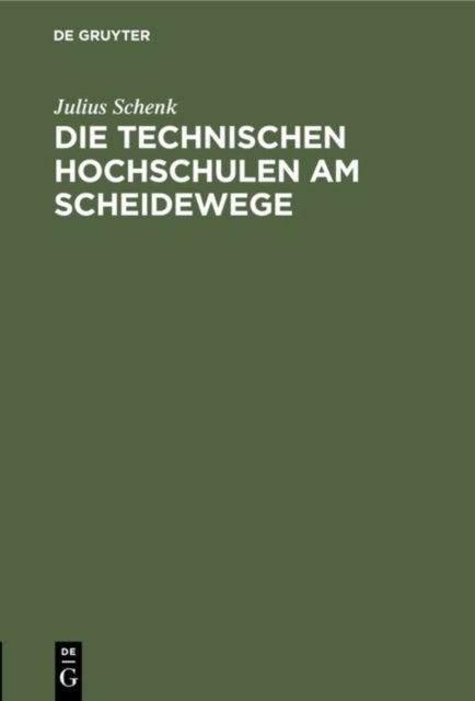 Technischen Hochschulen am Scheidewege