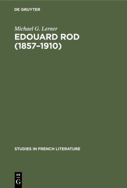 Edouard Rod (1857-1910)