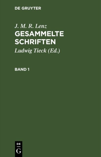 Gesammelte Schriften. Band 1