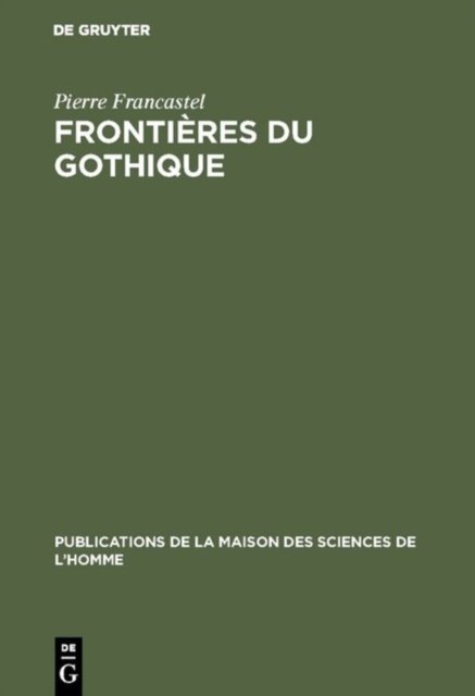 Frontieres du gothique