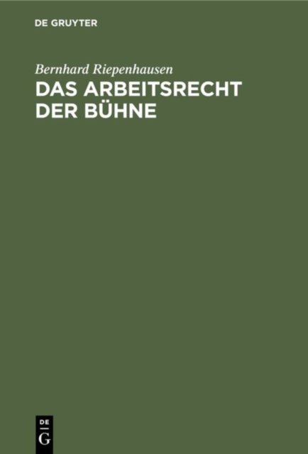 Das Arbeitsrecht der Buhne