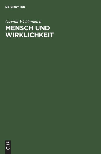 Mensch Und Wirklichkeit