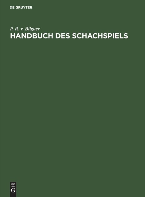 Handbuch Des Schachspiels
