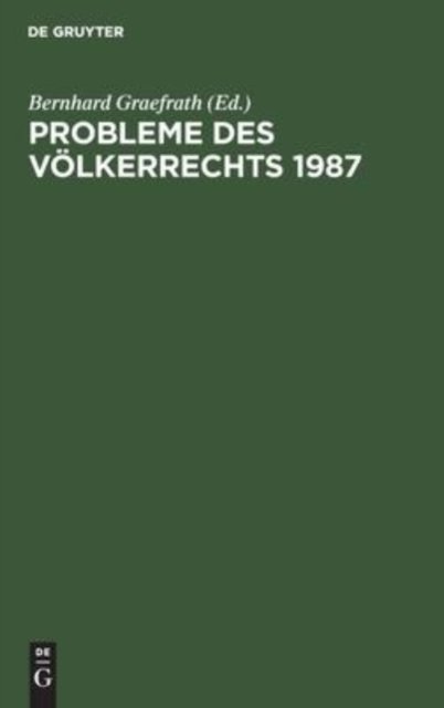 Probleme Des Volkerrechts 1987