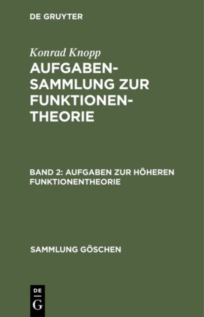 Aufgaben Zur Hoheren Funktionentheorie