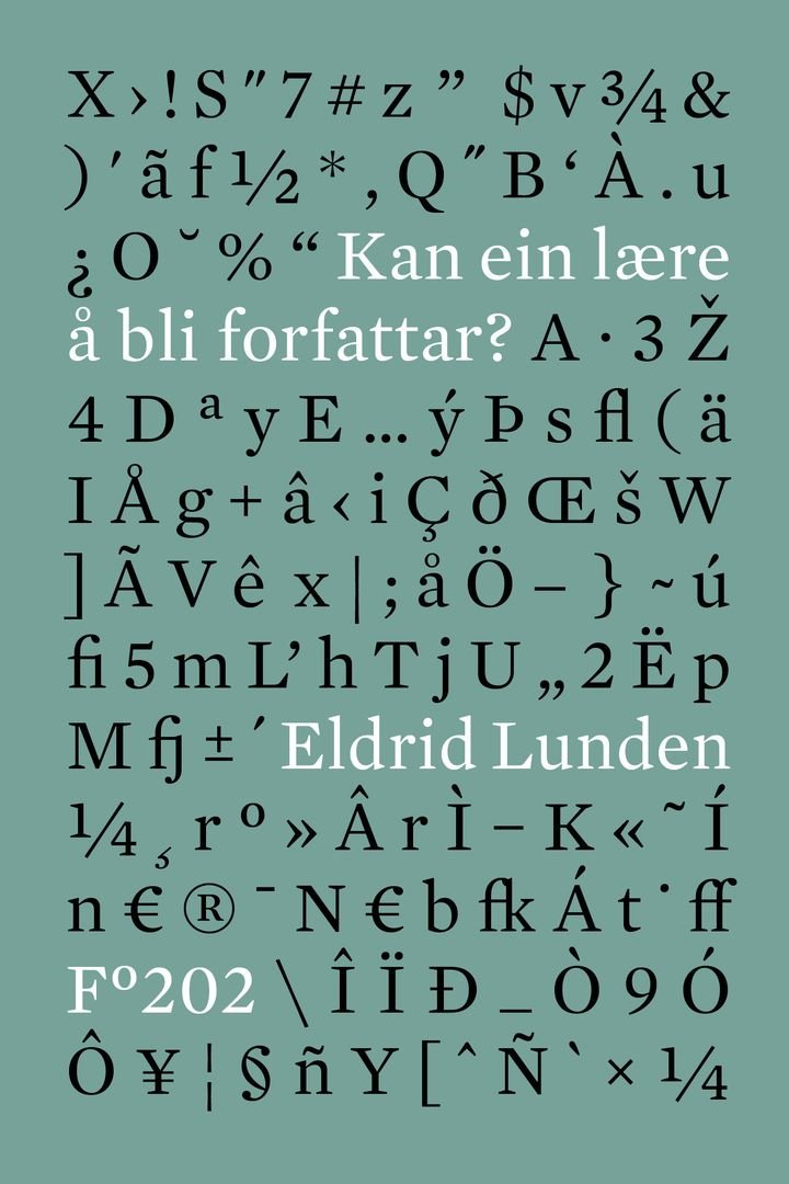 Kan ein lære å bli forfattar?
