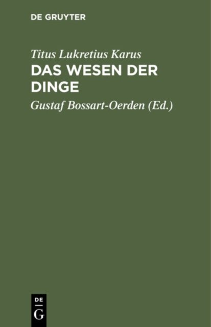 Das Wesen der Dinge