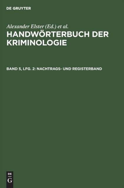 Nachtrags- Und Registerband