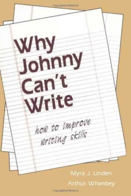 Why Johnny Can''t Write
