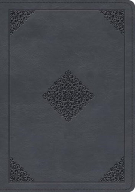 ESV Large Print Wide Margin Bible (TruTone, Slate Blue, Ornament Design)