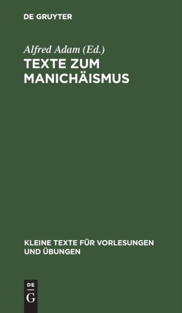 Texte Zum Manichaismus