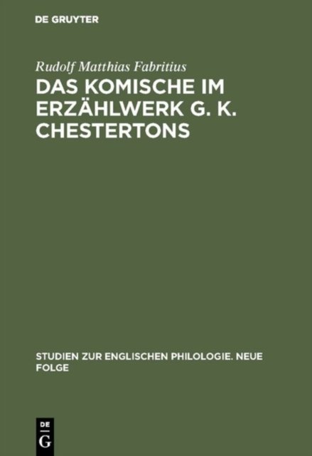 Komische im Erzählwerk G. K. Chestertons