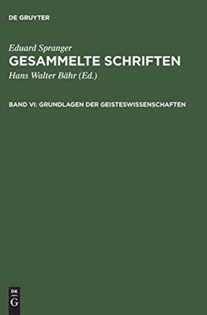 Grundlagen der Geisteswissenschaften