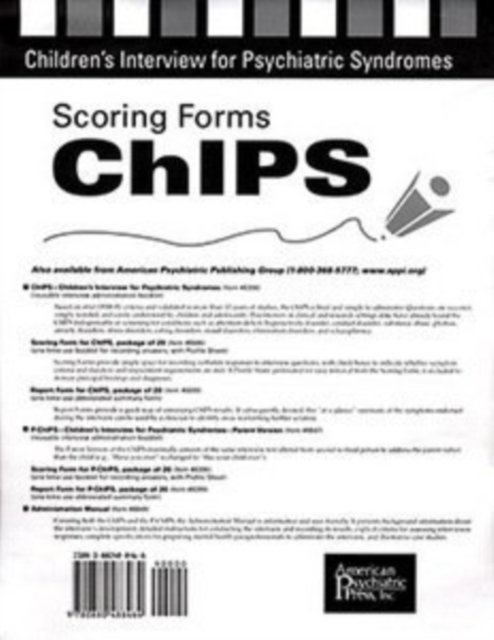 Scoring Forms for ChIPS