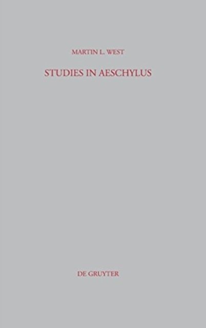 Studies in Aeschylus