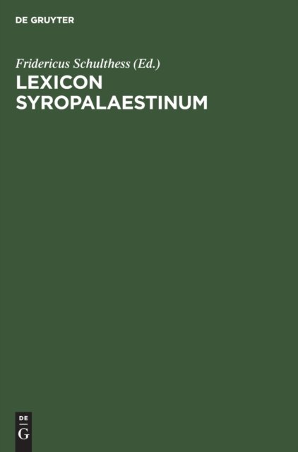 Lexicon Syropalaestinum