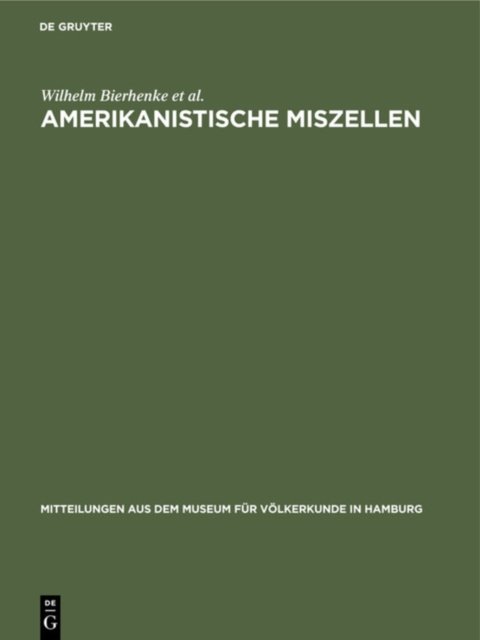 Amerikanistische Miszellen