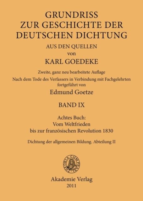 Achtes Buch: Vom Weltfrieden Bis Zur Franzosischen Revolution 1830