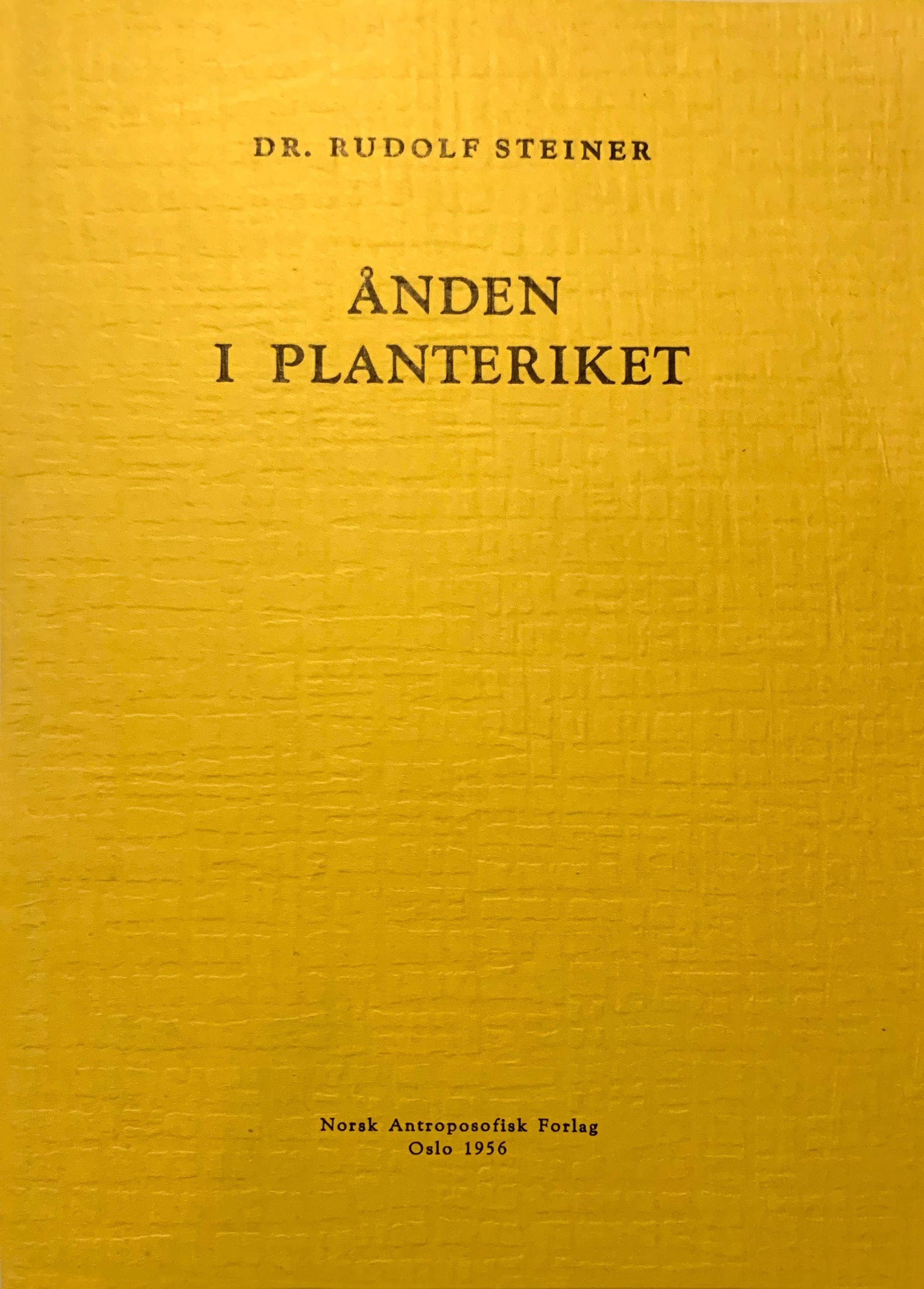 Ånden i planteriket - foredrag i Berlin 8. desember 1910