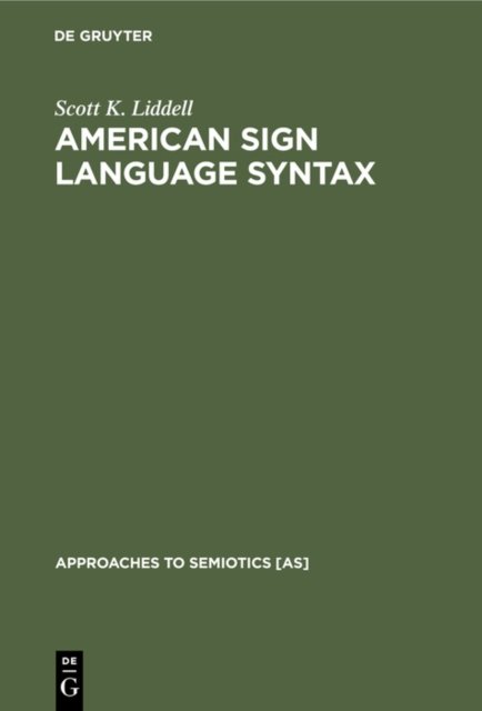 American Sign Language Syntax