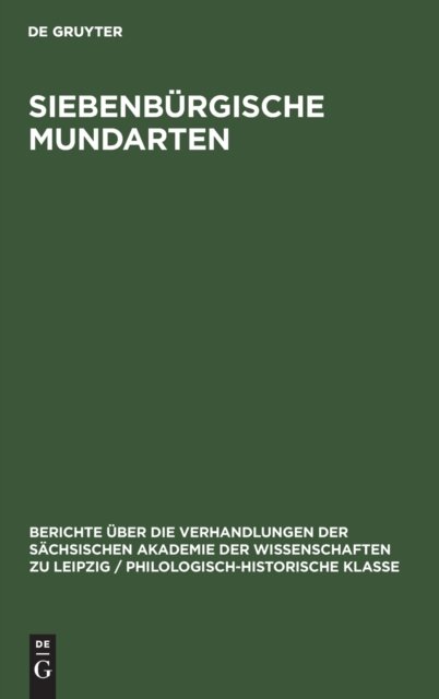 Siebenburgische Mundarten