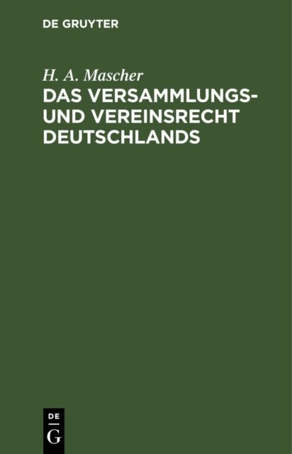 Versammlungs- und Vereinsrecht Deutschlands