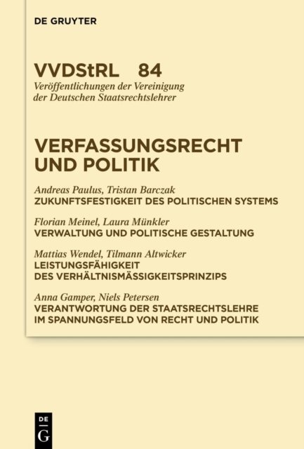 Verfassungsrecht Und Politik