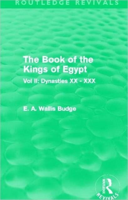 The Book of the Kings of Egypt (Routledge Revivals)