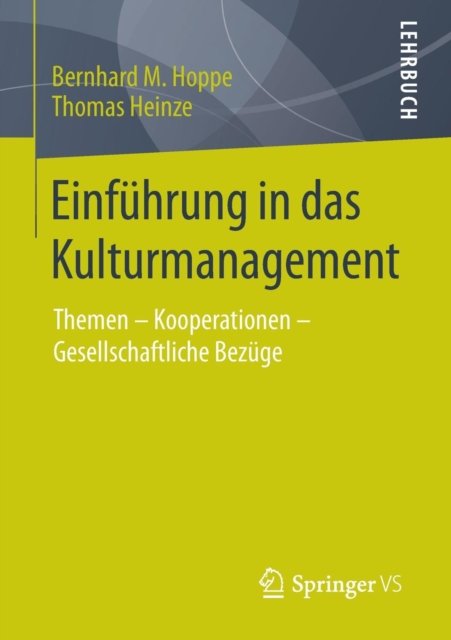 Einfuhrung in das Kulturmanagement