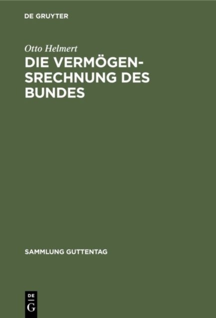 Die Vermogensrechnung des Bundes