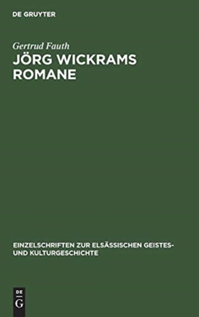 Jorg Wickrams Romane