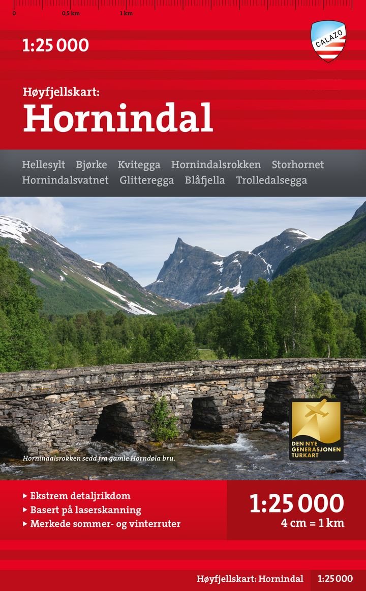 Hornindal - Høyfjellskart