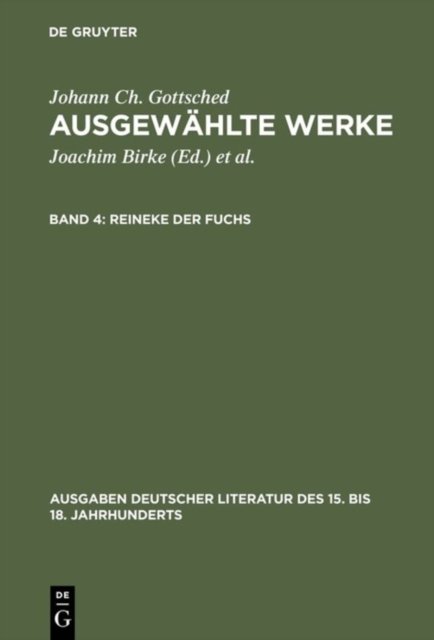 Ausgewahlte Werke, Bd 4, Reineke der Fuchs