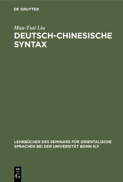 Deutsch-chinesische Syntax