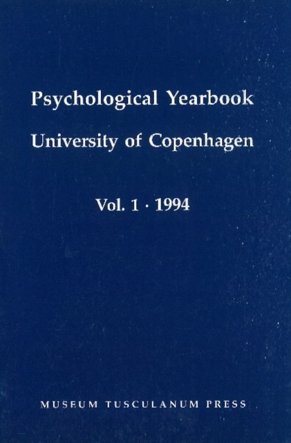 Psychological Yearbook, Volume 1