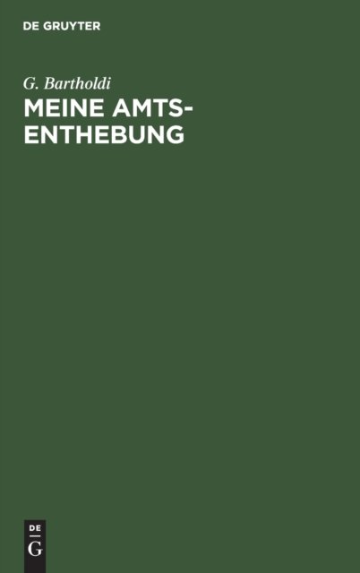Meine Amts-Enthebung