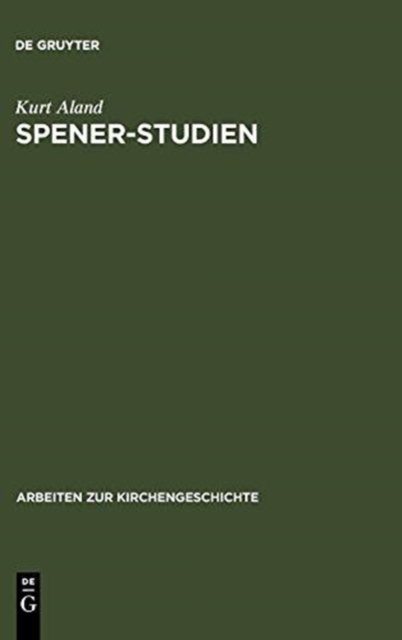 Spener-Studien