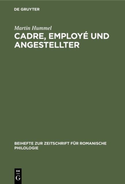 Cadre, employe und Angestellter