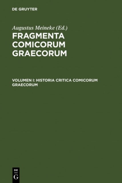 Historia Critica Comicorum Graecorum