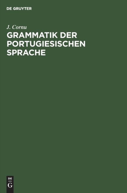 Grammatik Der Portugiesischen Sprache